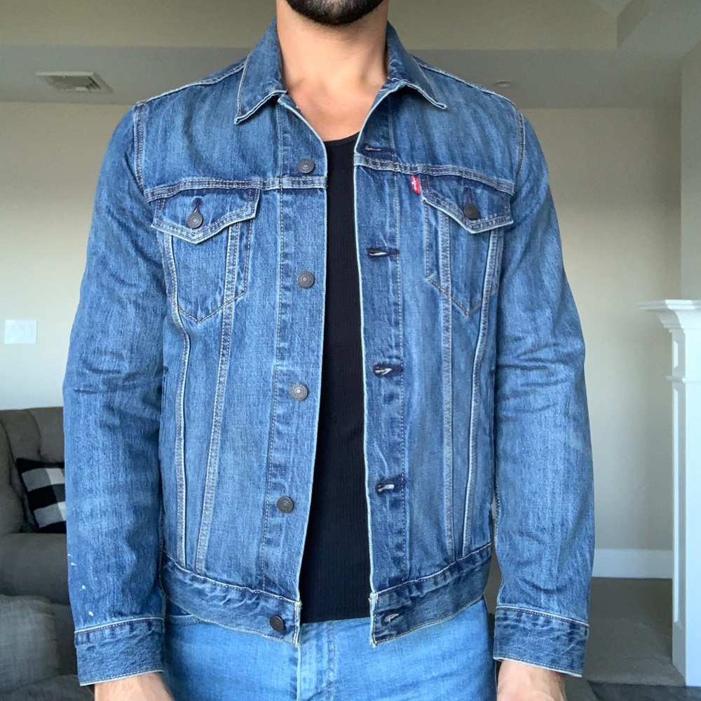 Levi’s Premium Denim Custom Trucker Jacket - Picture 4 of 6